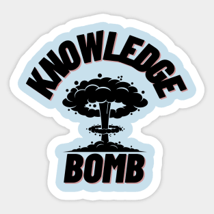 Knowledge Bomb Sticker